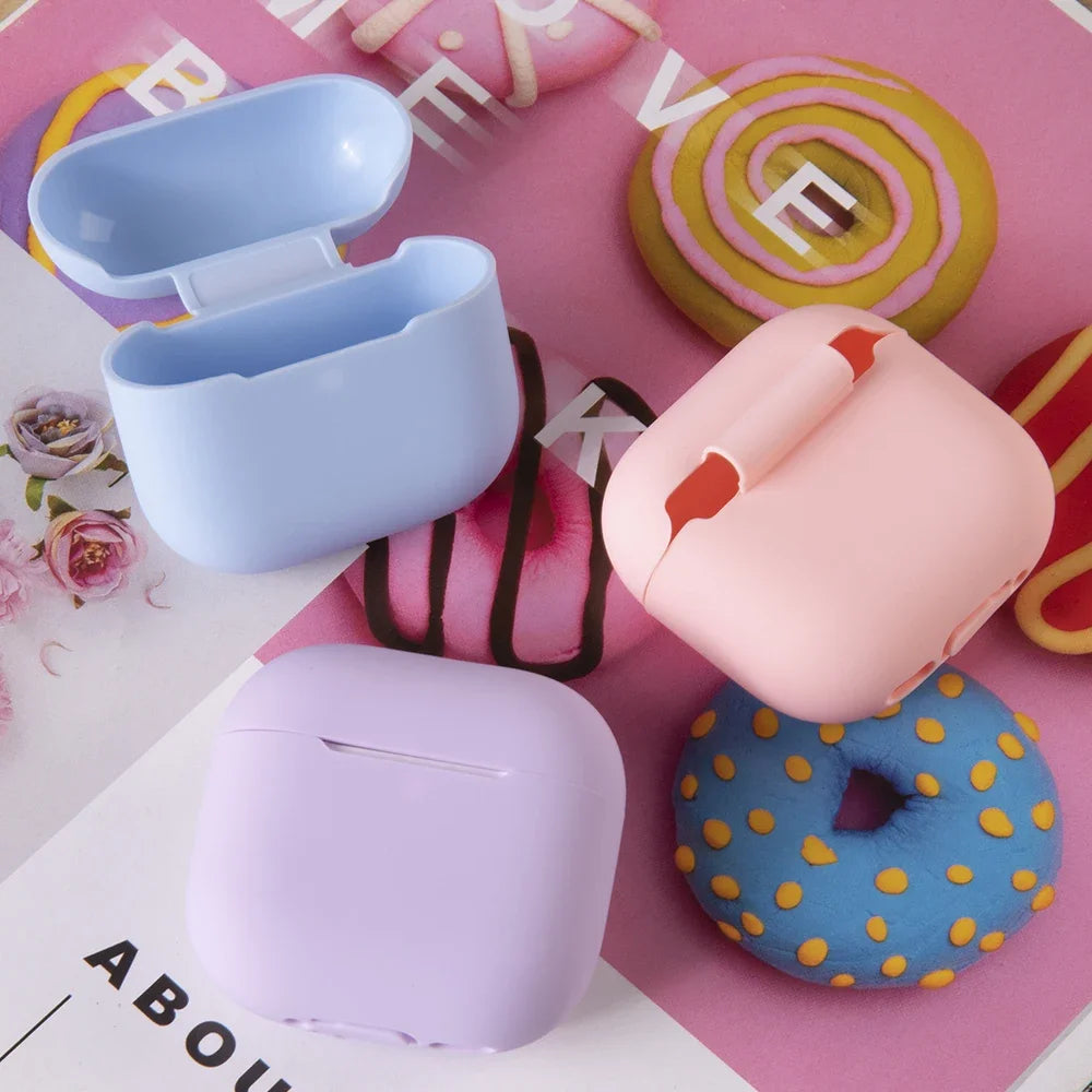 Funda For AirPods 4 Wireless Bluetooth Earphone Silicone Cover Case Ultra-Thin Skin For Apple Airpods 4 4th Generation Cases