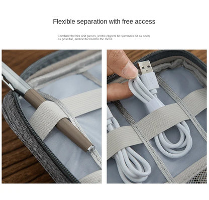 Travel Electronic Digital Storgage Bag Multi-Function Earphone Data Cable Charger Accessory Bag Multi-Layer Power Hard Disk Prot Beauty World Shop
