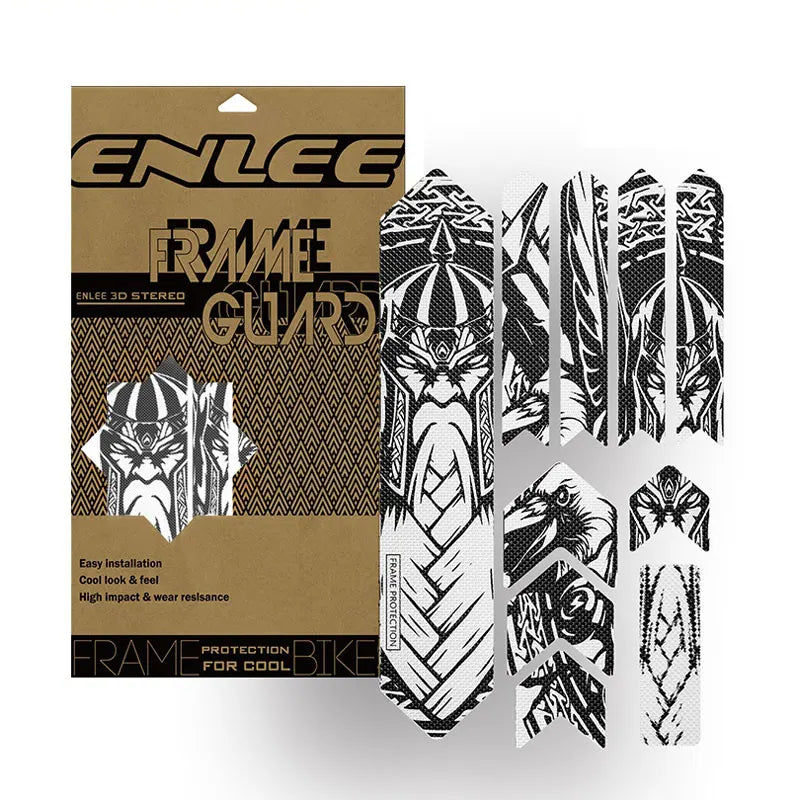 ENLEE The New Removeable Sticker Road Bicycle Paster Guard Cover 3D MTB Mountain Bike Scratch-Resistant Protect Frame Protector Beauty World Shop