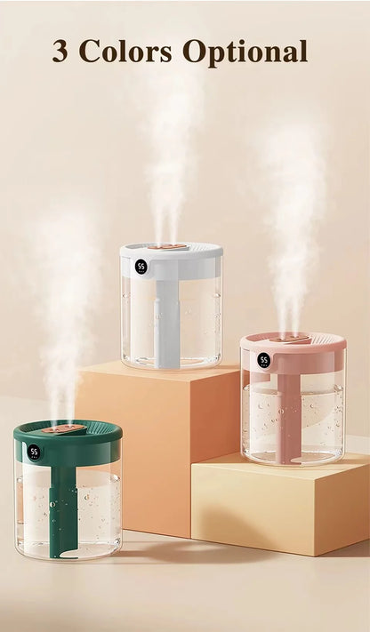 2L Humidifier Household Small Large Capacity Mute Bedroom Usb Office Desktop Portable Student Two Port Spray Water Supplement Beauty World Shop