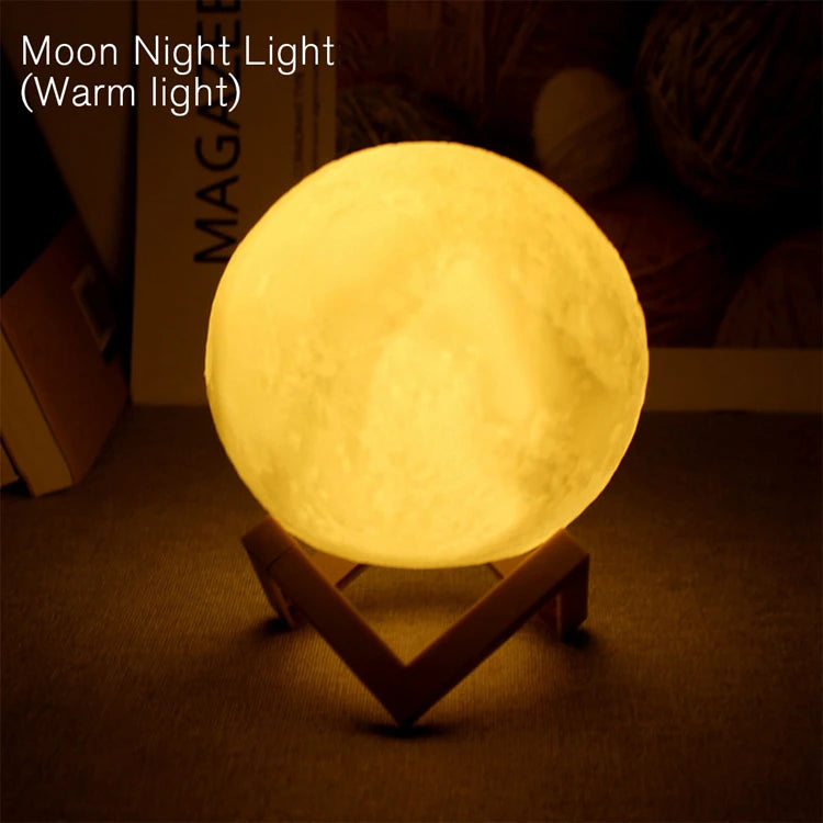 Book Light LED Moon Light Galaxy Light, Moon Night Light, Girl, Boy, Child Birthday Gift, Bedroom Decoration Indoor lighting Beauty World Shop