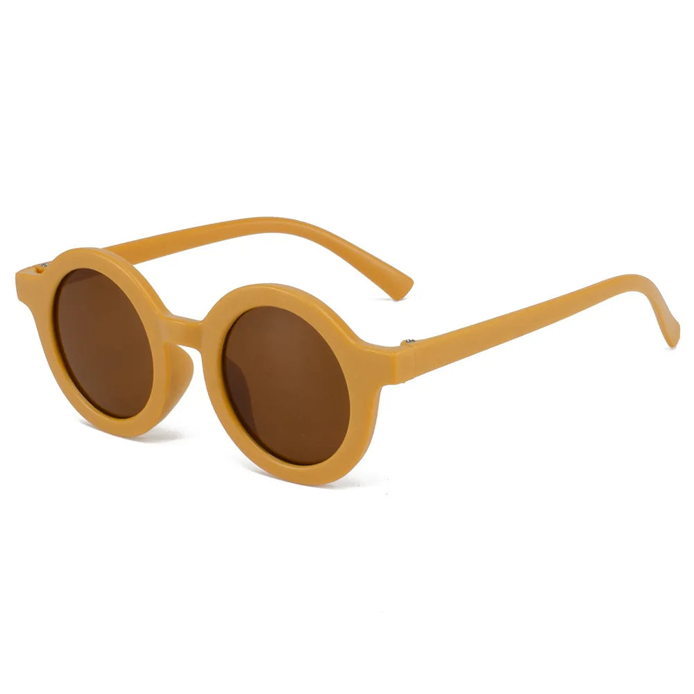 Children's sunglasses, inset style  round frame, 1-7 year old baby sunglasses, sun shading, sun protection Beauty World Shop