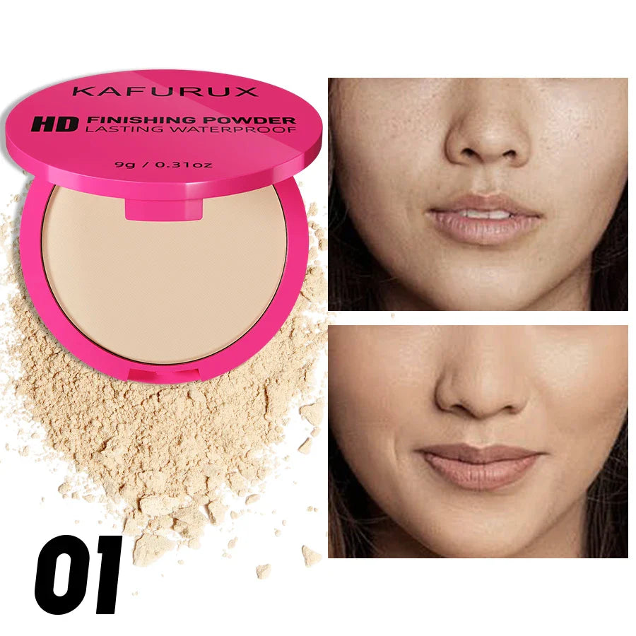 4 Color Oil Control Matte Face Powder Long Lasting Flawless Setting 1PC Powder Face Makeup Full Coverage Pressed Powder Gifts Beauty Trend Shop