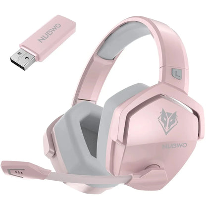 NUBWO G06 2.4G Dual Wireless Gaming Headset 5ms Low Latency 7.1 Surround ENC Mic For PC PS4 PS5 Gaming Bluetooth Headphones Beauty Fashion
