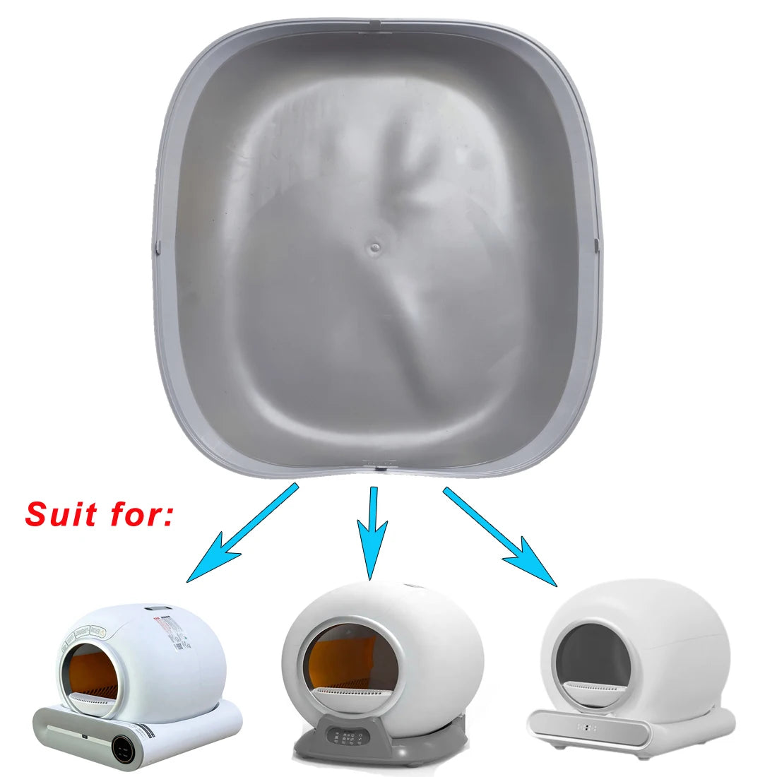 Tonepie Automatic Cat Litter Box Accessories Silicone Pad Cat Litter Pad