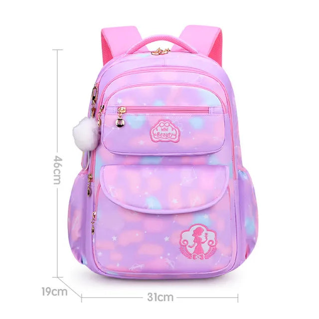 Girl School Bag Backpack Back Pack For Teenager Women Children Female Pink Schoolbag Primary High Bagpack Class Teens Child Kids Beauty World Shop