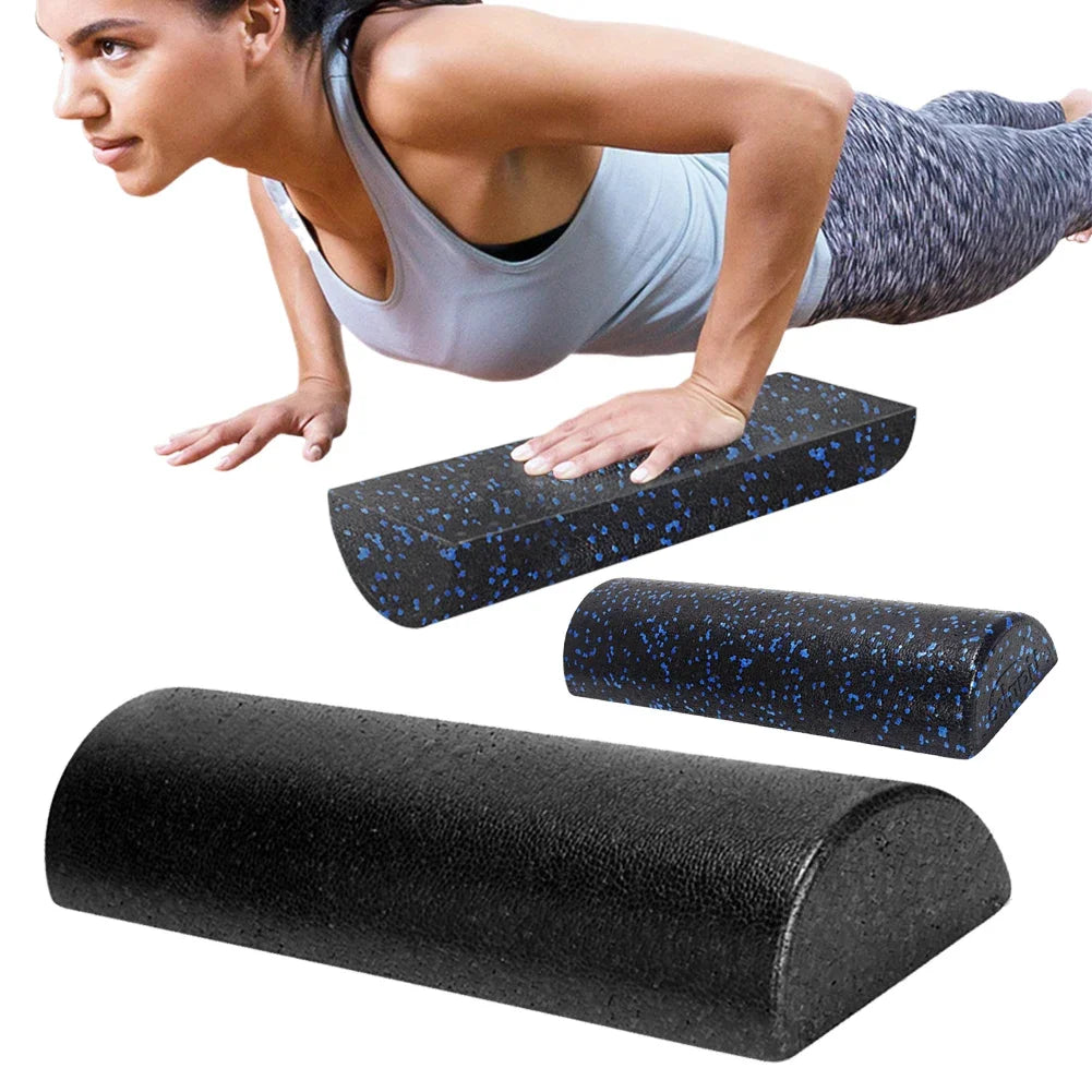 Half Round Balance Training Roller Block Portable Fitness Muscle Foam Roller EPP Gymnastic Massager Roller for Home Gym Exercise Beauty World Shop
