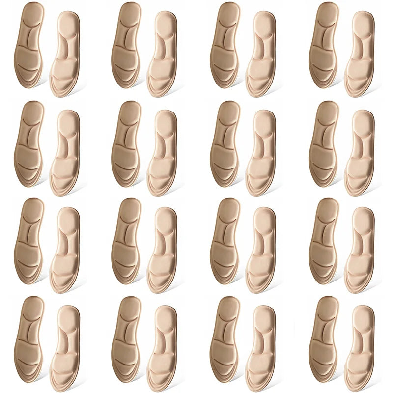 1/2/4/16Pairs 5D Massage Memory Foam Insoles For Shoes Sole Breathable Cushion Sport Running Insoles For Feet Orthopedic Insoles Beauty World Shop