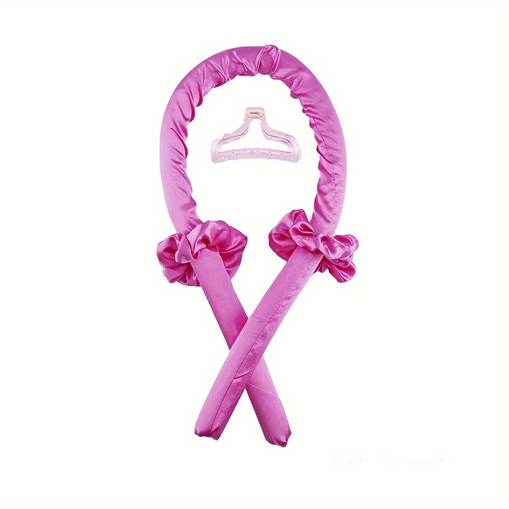4pcs in 1 Sponge Hair Curlers with 1 Clips & 2 Scrunchies - Soft Curling Rods for Long/Short Hair, DIY Styling Tools Beauty Fashion