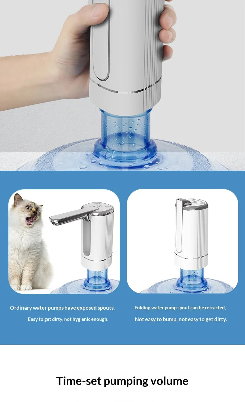 HOMEFISH Electric Household Folding Water Pump Bucket Automatic Water Dispenser Small Water Outlet for Home Use Beauty World Shop