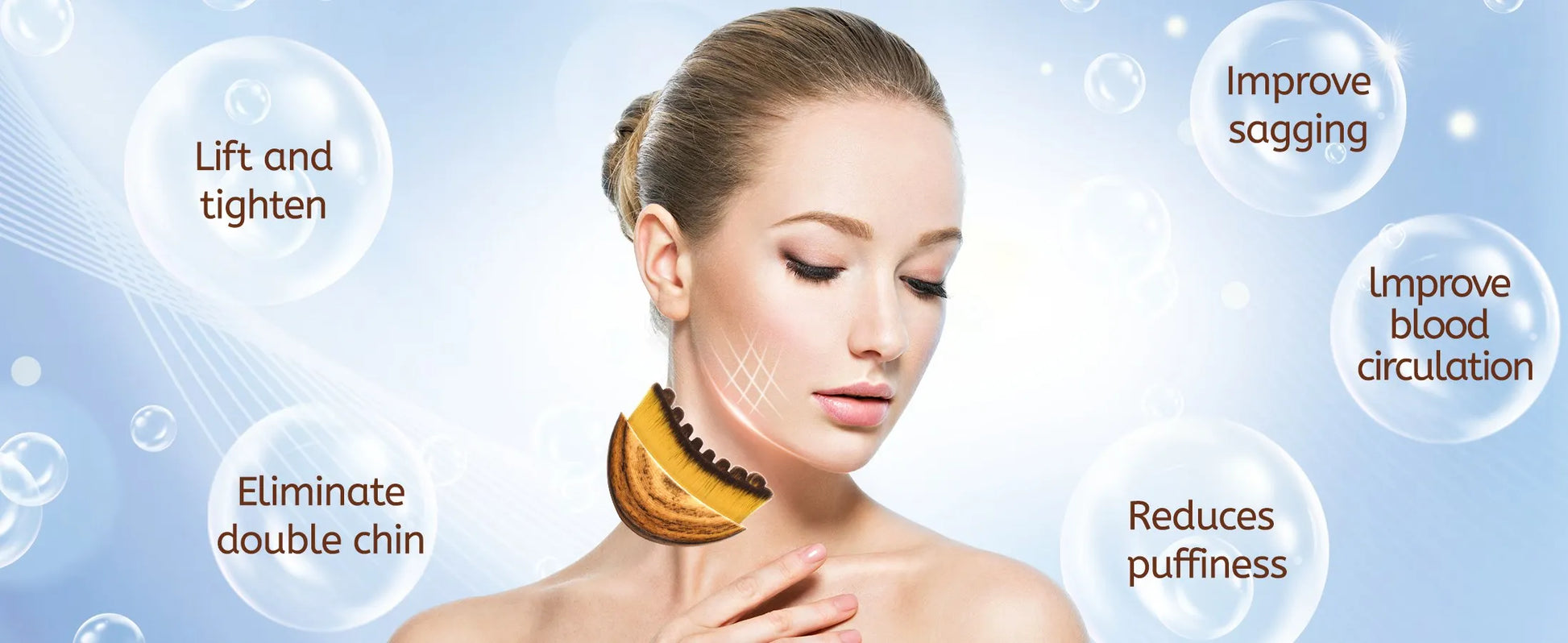 New Lymphatic Contour Face Brush, Lymphatic Drainage Massager for Face,Ergonomically Designed to Fit The Skin Precisely and Reli Beauty Trend Shop