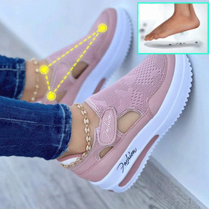 Red Sneakers Women Shoes Woman Tennis Shoes Canvas Shoe Female Casual Shoes Ladies Sport Shoes Platform Sneaker Hollow Out Shoes Beauty World Shop