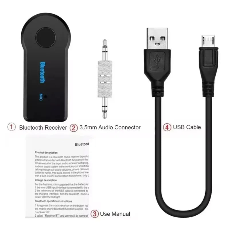 3 in 1 Wireless Bluetooth 5.0 Receiver Transmitter Adapter USB Adapter Audio Receiver Bluetooth Car Charger Car Aux for E91 E92 Beauty World Shop
