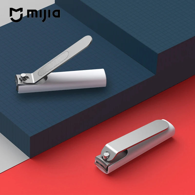Mijia Anti-Splash Nail Clipper 420 Stainless Steel Sharp Durable Portable Pedicure Trimmer Nails File with Storage Shell Beauty World Shop
