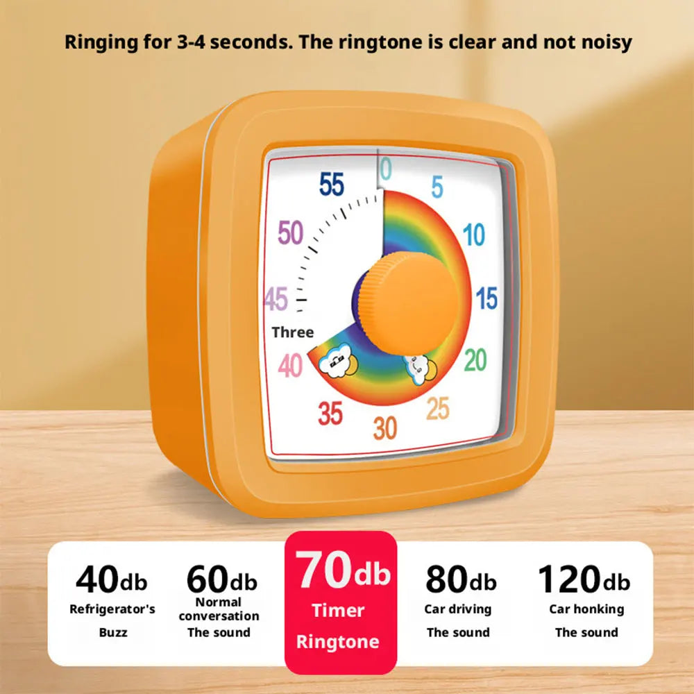 Visual Timer Children's Self-discipline Tool Countdown 60-minute Student Learning Homework Time Pomodoro Stopwatch Management Beauty World Shop