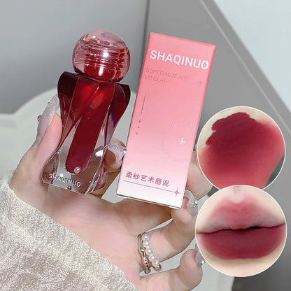 Artistic Soft Mist Mousse Lip Glaze Velvet Matte Lipstick Holding Makeup Not Easy to Sticky Cosmetics Lipstick Beauty Trend Shop