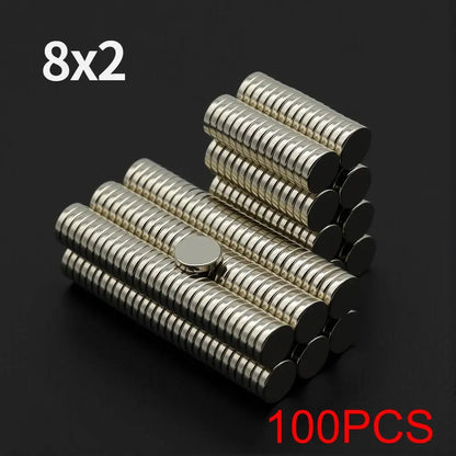 Powerful Neodymium Magnet N35 NdfeB Permanent Magnetic imanes Round Super Strong Fridge Magnets DIY 2/4/5/6/8/10x2/3mm Beauty World Shop