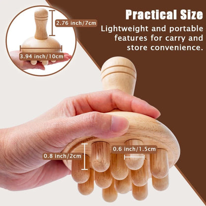 Wooden Mushroom Shape Massage,Manual Wood Therapy Massage Tool,Anti Cellulite,Maderoterapia,Lymphatic Drainage,for Full Body Use Beauty World Shop