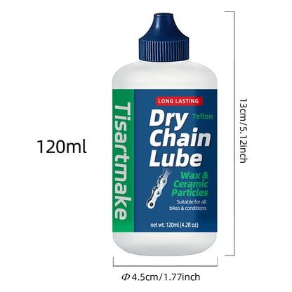 120ML Bicycle Chain Waxy Maintenance Oil Squirt MTB Road Bike Waxy Dry Chain Gear Oil Lube Chain Fork Flywheel Bike Accessories Beauty World Shop