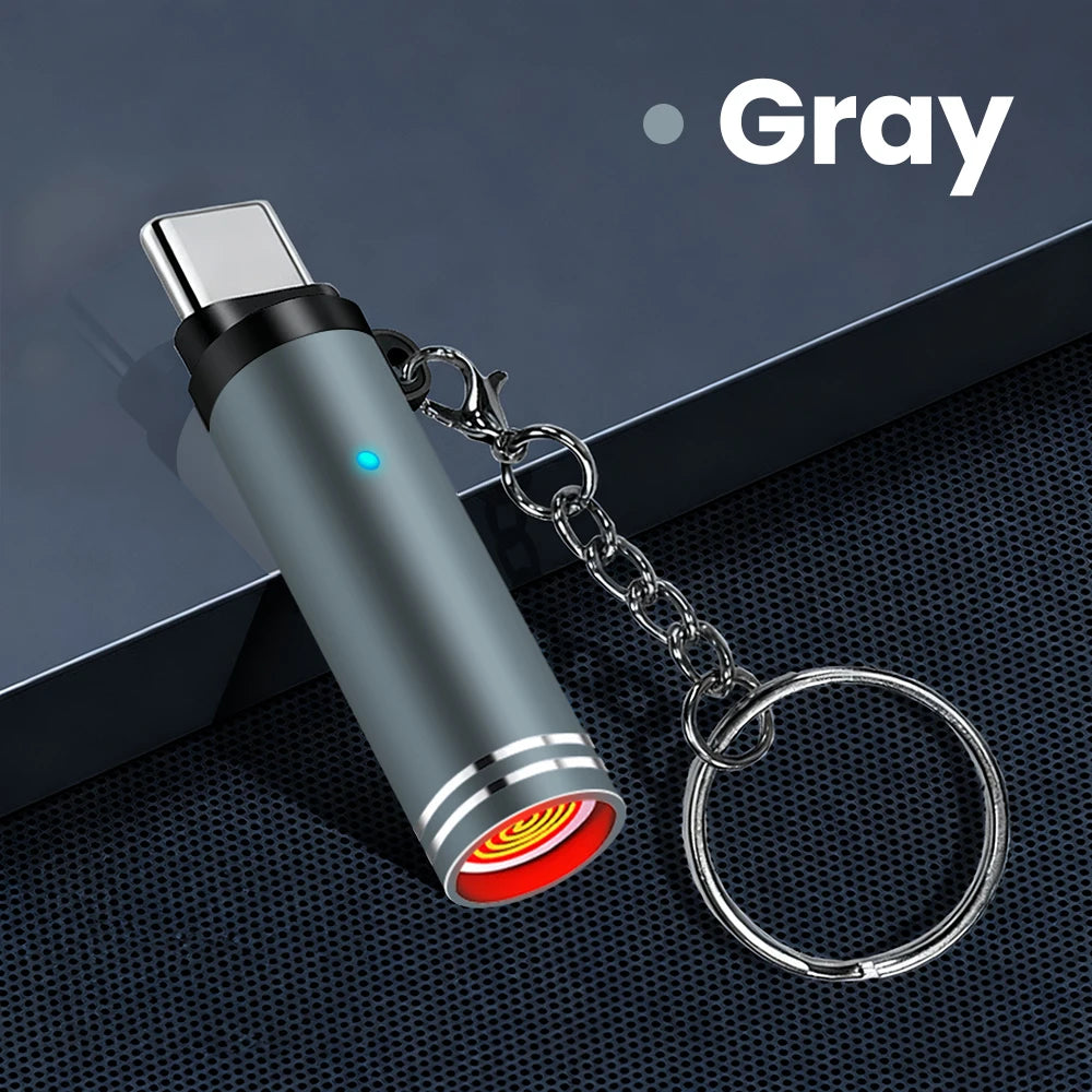 Mini Type C USB Cigarette Lighter Adapter Safety Air Blowing Mobile Phone Outdoor Use Charging Cable Beauty World Shop