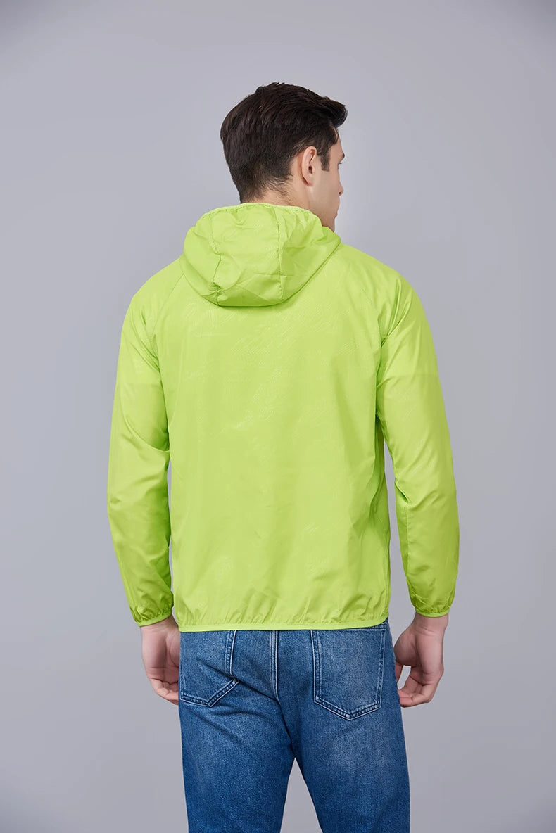 JNLN Men Women Waterproof Hiking Jackets Quick Dry Camping Windbreaker Unisex Outdoor Trekking Raincoat Anti UV Packable Clothes Beauty World Shop