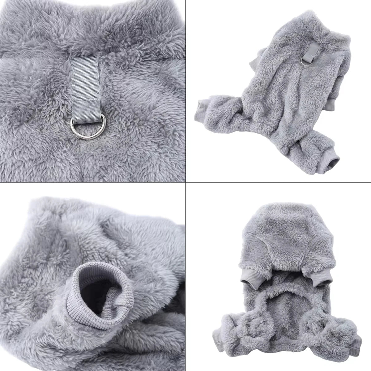 Winter Warm Pet Clothes Soft Flannel Dog Jumpsuit Puppy Cats Four Legs Jacket Coat for Small Medium Dogs Chihuahua Yorkie Outfit Beauty World Shop