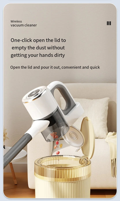 Cordless Wireless Vacuum Cleaner Handheld USB Chargeable Multifunction Suction Mopping All-in-One Home Cleaning Machine Beauty World Shop