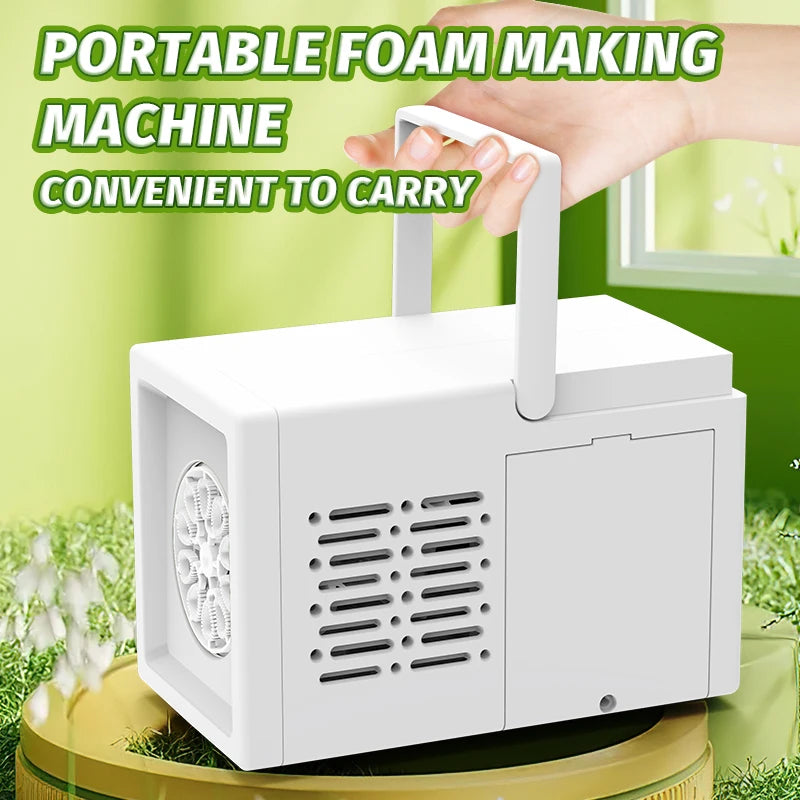 10 hole fully automatic bubble blowing handheld electric bubble machine toy outdoor birthday without battery and bubble water Beauty World Shop