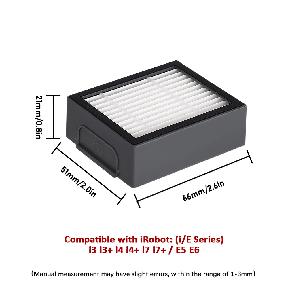 HEPA Filter Main Brush Side Brush For iRobot Roomba i2 i3 i3+ i4 i4+ i6 i6+ i7 i7+ i8 i8+ E5 E6 E7 Sweeping Robot Vacuum Parts Beauty World Shop