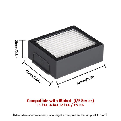 HEPA Filter Main Brush Side Brush For iRobot Roomba i2 i3 i3+ i4 i4+ i6 i6+ i7 i7+ i8 i8+ E5 E6 E7 Sweeping Robot Vacuum Parts Beauty World Shop