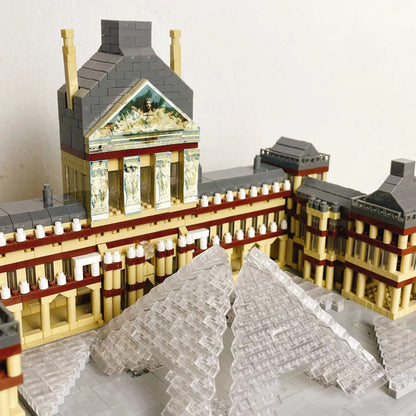 Knew Built Louvre Micro Mini Building Blocks for Adult, Architecture Toys Set, Construction, Arc Triomphe Eiffel Assembly Bricks Beauty World Shop