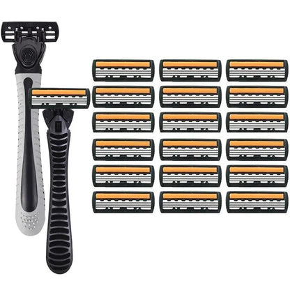 Shaver Brand New Design Men Razor Shaving two Layer Shaver Reusable Razor Imported Blade Multi Tool Head Change Beauty World Shop