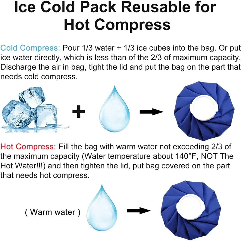 Reusable ice pack, post-exercise care, easy-to-use knee ice pack-durable, reliable and leak-proof, suitable for various purposes Beauty World Shop