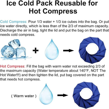 Reusable ice pack, post-exercise care, easy-to-use knee ice pack-durable, reliable and leak-proof, suitable for various purposes Beauty World Shop
