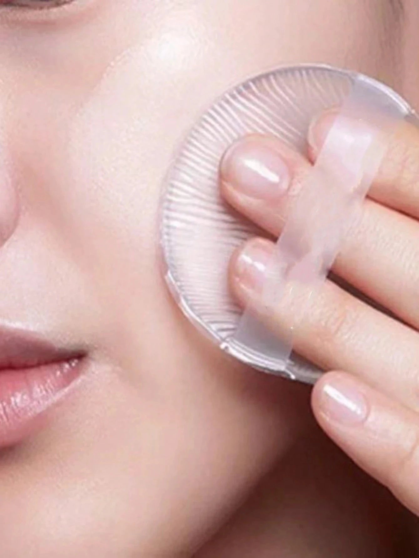 1/2Pcs Silicone Makeup Sponge, Water-Based Crystal Jelly BB Cushion Puff, Transparent Makeup Foundation Sponge, Non-Absorbing Beauty World Shop