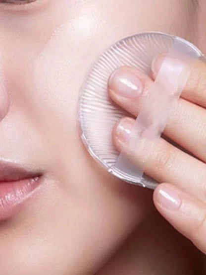 1/2Pcs Silicone Makeup Sponge, Water-Based Crystal Jelly BB Cushion Puff, Transparent Makeup Foundation Sponge, Non-Absorbing Beauty World Shop