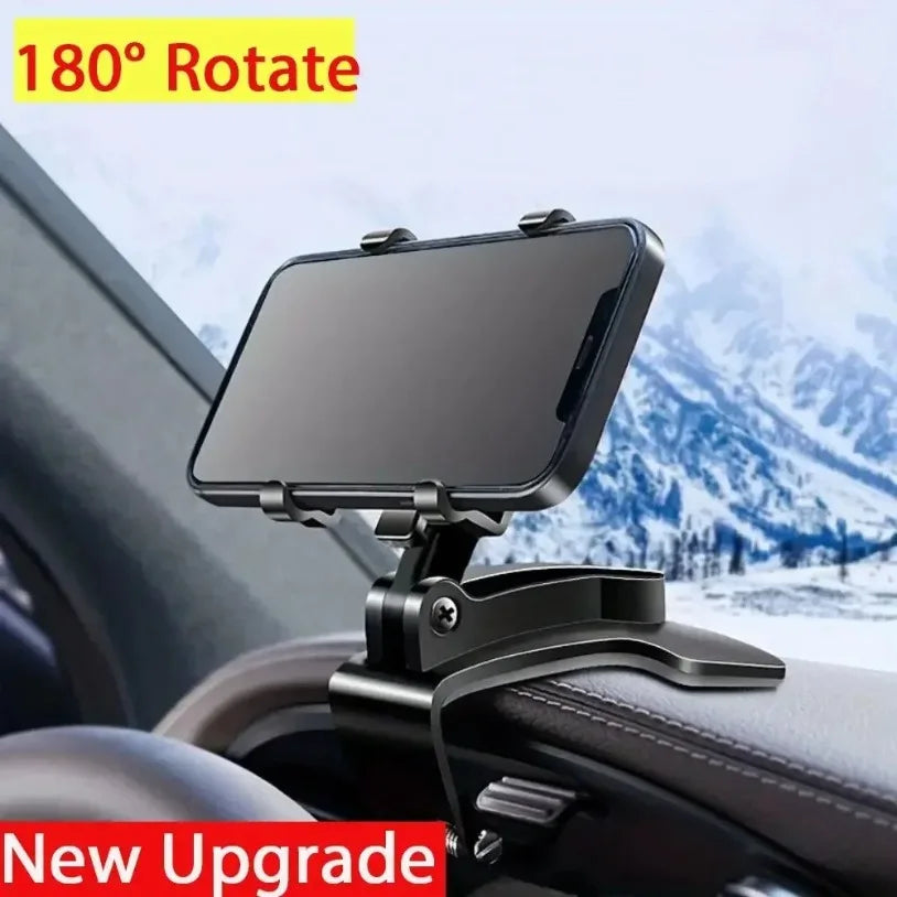 2025 New Universal 360° Rotation Car Phone Holder Stand Dashboard Car Clip Mount GPS Bracket Car Mobile Phone Support in Car Beauty World Shop