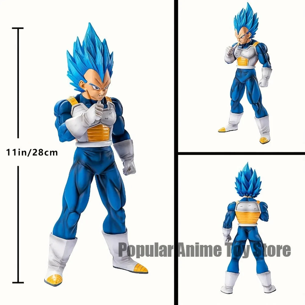 11in/28cm Anime Dragon Ball Z Vegeta Figure PVC Super Saiyan Blue Action Figures Collection Model Toys Gifts Beauty World Shop