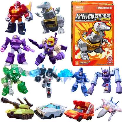Blokees Transformation Optimus Shockwave Prime Megatron Starscream Bumblebee Anime Figure Robot Assembly Toys Blind Box Gifts Beauty World Shop