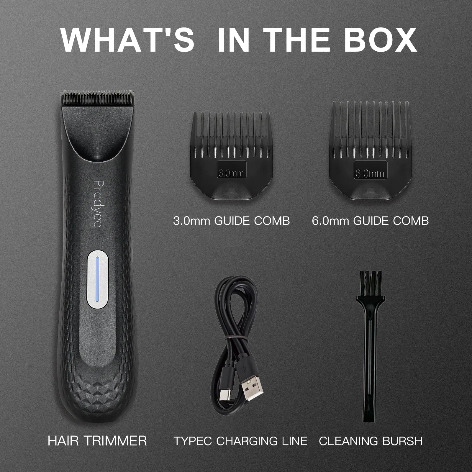 Electric Trimmer for Men's Groin Hair: Versatile Body Groomer and Waterproof Pubic Hair Trimmer with Replaceable Ceramic Blade Beauty World Shop