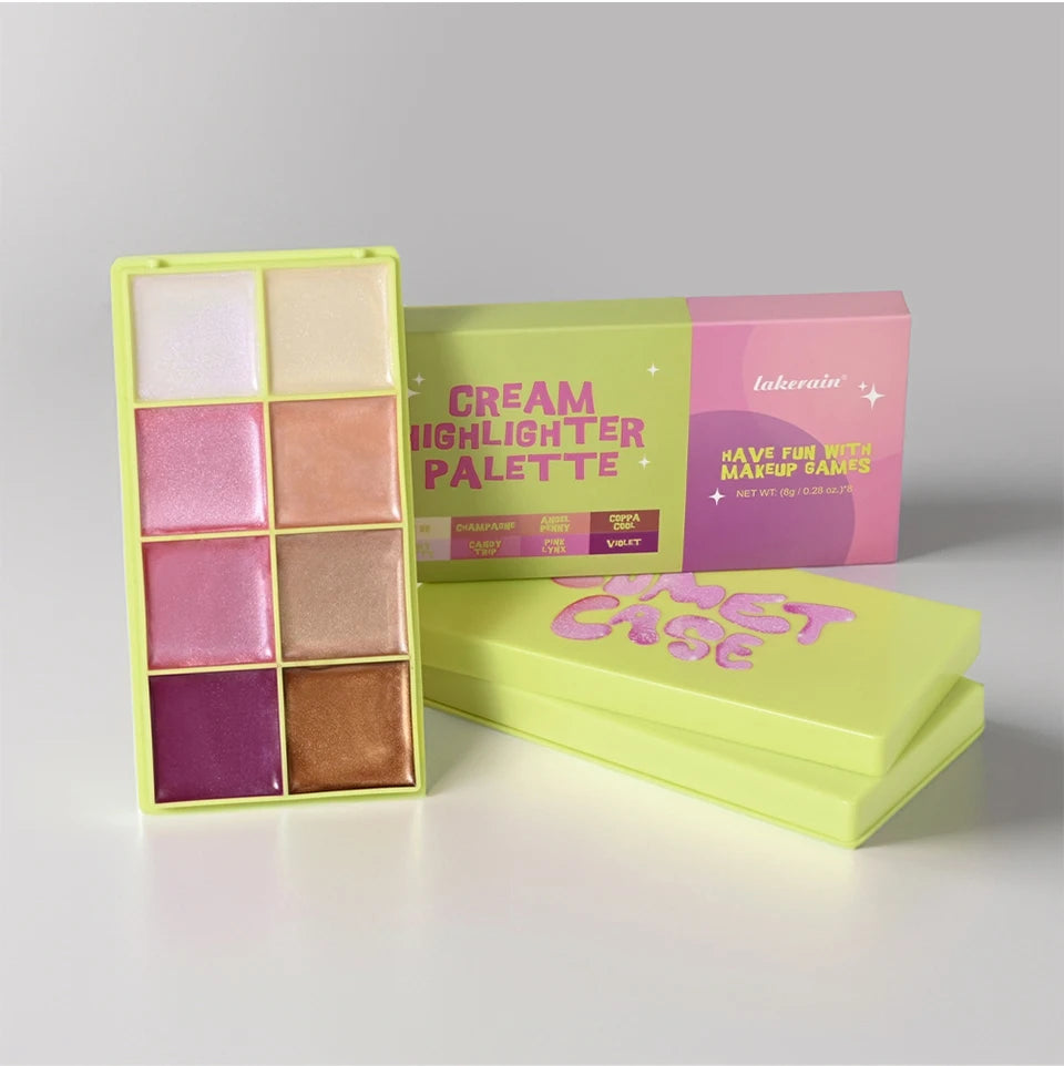 Curve Case Cream Eyebrow Cream Blush Highlighter Palette Matte Shimmer Finishes Shadow Tones Long-Lasting Cosmetics Beauty World Shop