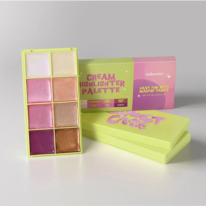 Curve Case Cream Eyebrow Cream Blush Highlighter Palette Matte Shimmer Finishes Shadow Tones Long-Lasting Cosmetics Beauty World Shop