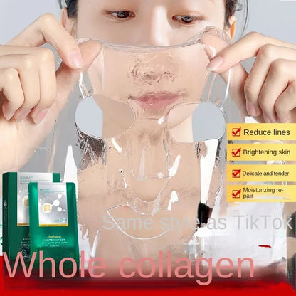 5pcs*30ml Tiktok Hot Sale Seaweed Collagen Filling Crystal Mask Replenishing Fruit Jelly Skin Transparent Mask Skin Care Masque Beauty Trend Shop