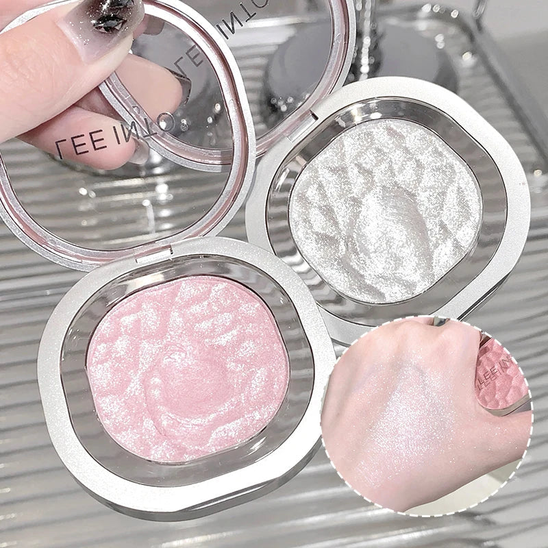 LEEINTO color-glowing high-gloss powder pearlescent powder brightens up the make-up eye shadow disc Beauty Trend Shop