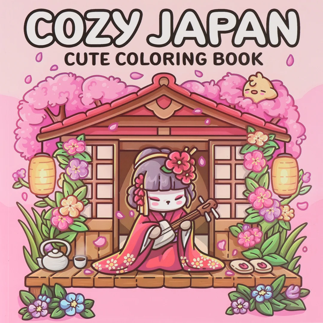 Cozy Japan: Cute Coloring Book for Adults and Teens with Charming Characters and Delightful Japanese Scenes for Relaxation Beauty World Shop