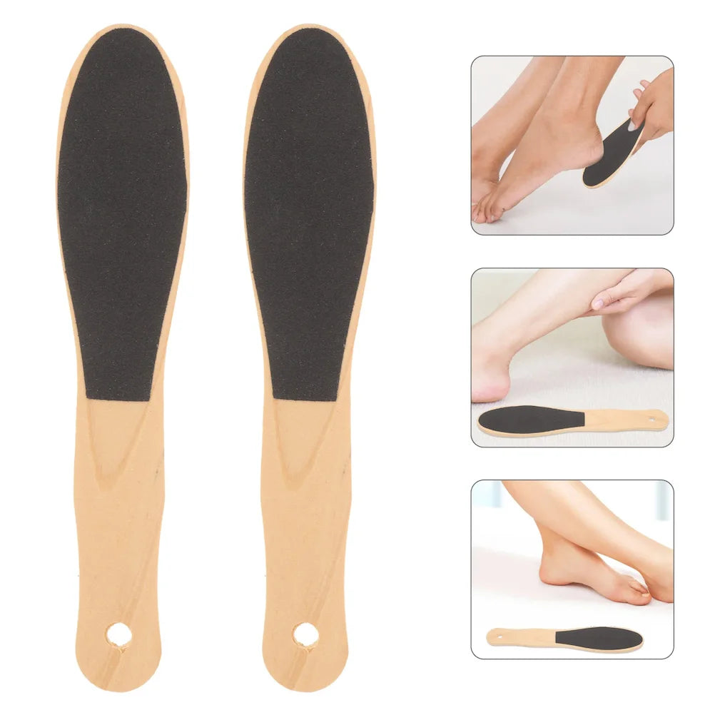 Professional Foot File Double Sided Deadskin Callus Remover for Feet Wooden File to Smooth Hard Coarse Tough Skin Foot Care Tool Beauty World Shop