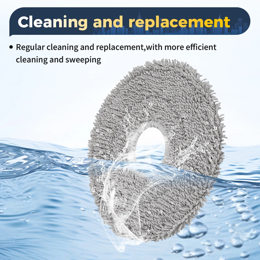 Mop Cloths For Xiaomi X10 Plus S10 Plus X20 Plus 5C 5 5Pro Omni 1S Omni 2 M30 Pro M30S OV31GL OV42CN OV21GL Vacuum Mop Parts Beauty World Shop