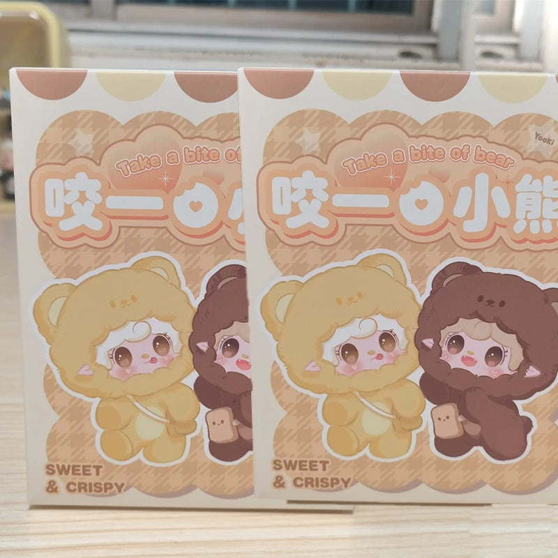 Yooki V4 Plush Take A Bite Of Bear Series Cute Plush Pendant Blind Box Desktop Ornament Toy Anime Guess Doll Mystery Box Gifts Beauty World Shop