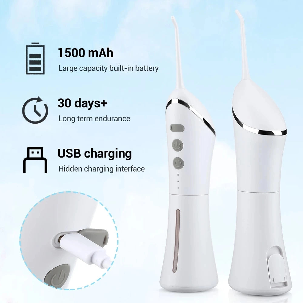 YOUPIN Oral Irrigator Water Flosser Electric Dental Whitening USB Rechargeable Gums Care Portable Jet Tooth Scaler MI NEW Beauty World Shop