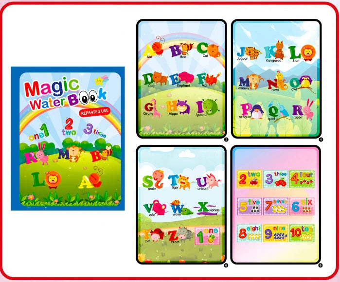 NEW Kids Magic Water Drawing Books Coloring Books Painting Toys for Kids Birthday Christmas New Year Gift for Boys and Girls Beauty Fashion